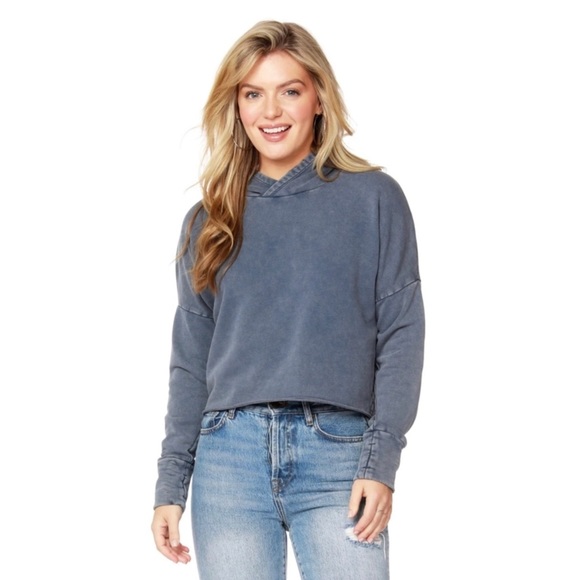 Bobi Thumbhole Hoodie Granite Blue Size Large NWT - Picture 11 of 12